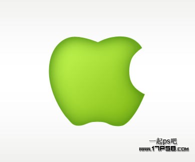 photoshop设计制作出绿色苹果壁纸效果