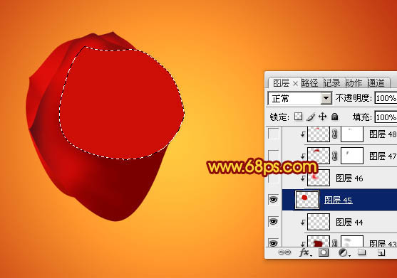 Photoshop设计制作出漂亮的情人节心形玫瑰花