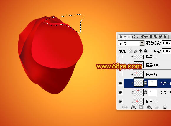 Photoshop设计制作出漂亮的情人节心形玫瑰花