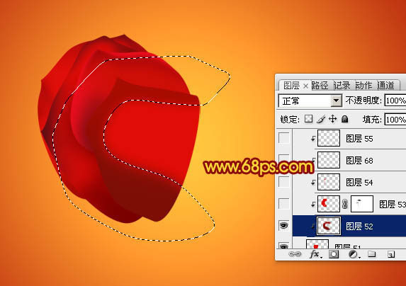 Photoshop设计制作出漂亮的情人节心形玫瑰花