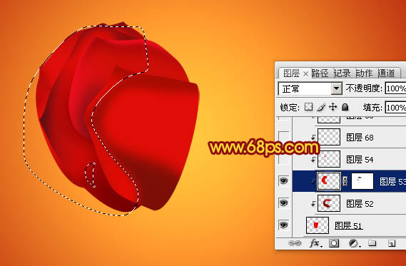 Photoshop设计制作出漂亮的情人节心形玫瑰花