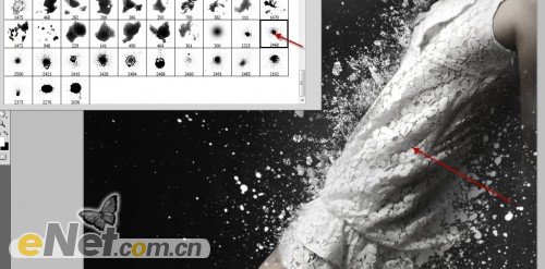 photoshop为美女图片增加超酷的动感水珠