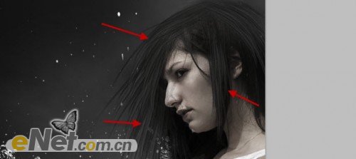 photoshop为美女图片增加超酷的动感水珠