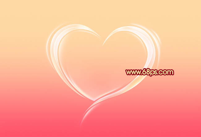 Photoshop设计制作出晶莹剔透的高光心形效果