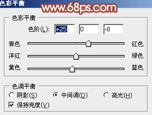 Photoshop为外景美女图片调制出甜美的淡红色