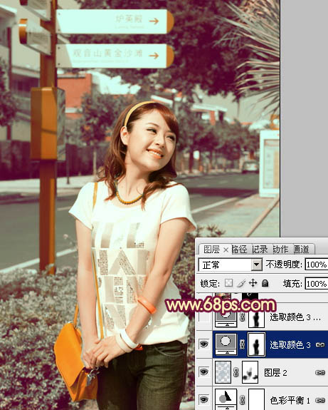 photoshop利用通道替换快速为美女图片打造出甜美的红褐色