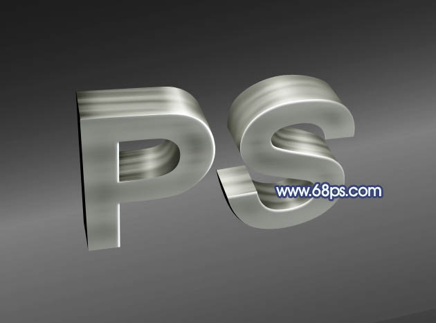 Photoshop设计制作出大气的金属纹理立体字