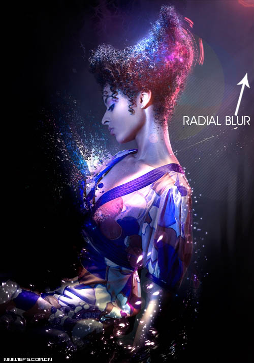 Photoshop为室内人像增加闪亮的高光粒子装饰