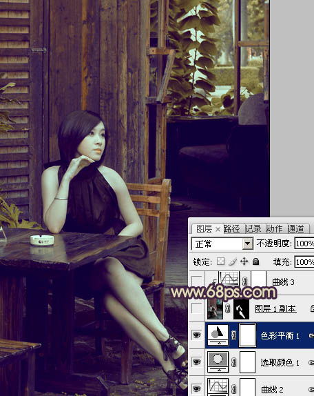 photoshop利用通道替换快速为人物图片打造出古典黄褐色效果