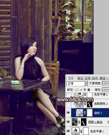 photoshop利用通道替换快速为人物图片打造出古典黄褐色效果