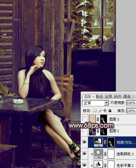 photoshop利用通道替换快速为人物图片打造出古典黄褐色效果