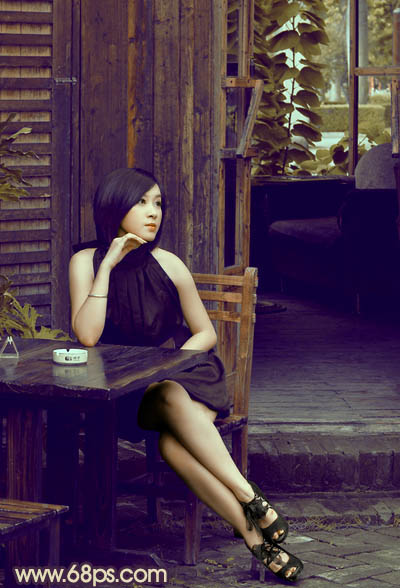 photoshop利用通道替换快速为人物图片打造出古典黄褐色效果