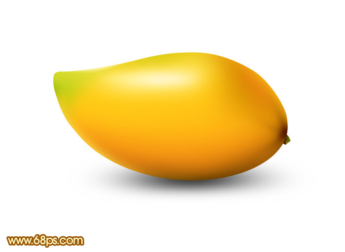 Photoshop设计制作出一个逼真漂亮的新鲜芒果”