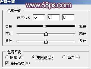 Photoshop为逆光人物图片添加简洁的青紫色效果