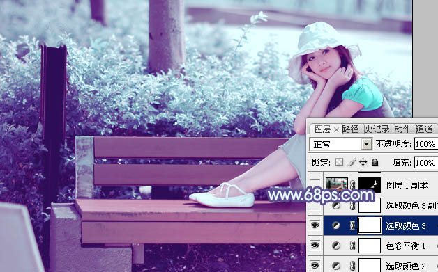 Photoshop����԰��ŮͼƬ���Ƴ��λ�Ψ���ĵ�������ɫ