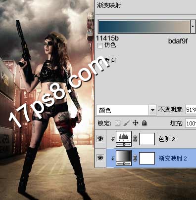 photoshop合成制作出魔力美女战士超酷电影海报