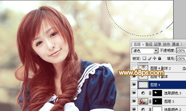 Photoshop将逆光外景人物图片打造出唯美的淡黄色效果