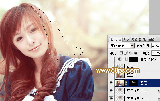 Photoshop将逆光外景人物图片打造出唯美的淡黄色效果