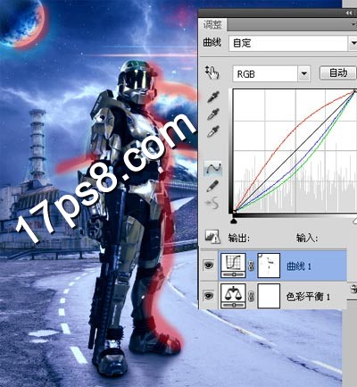 photoshop合成制作出异星战场电影海报
