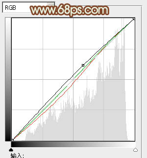 Photoshop将坐草地的美女增加上秋季橙色调