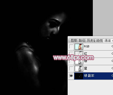 PhotoshopΪ����ǽ�ڵ���Ů����ůů�ĵ������ɫ
