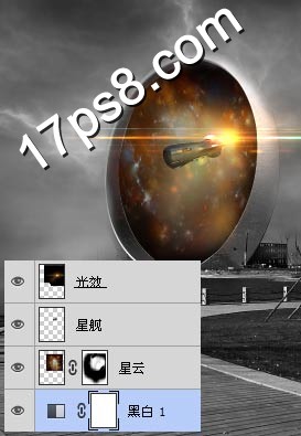 Photoshop合成制作科技场景下的生命之环