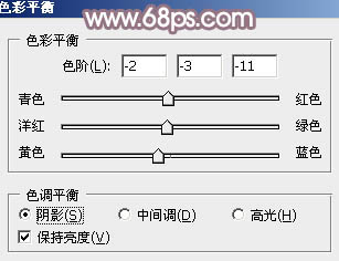 Photoshop为玫瑰园婚照调制出蓝紫中性色
