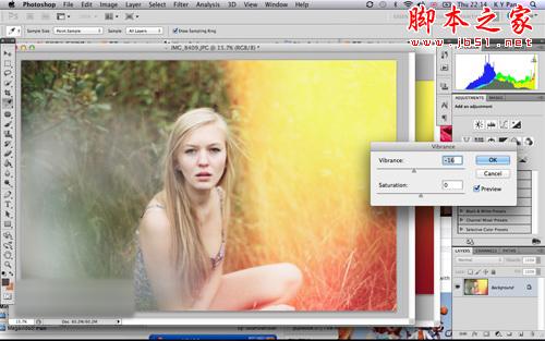 photoshop将数码相片制作菲林效果
