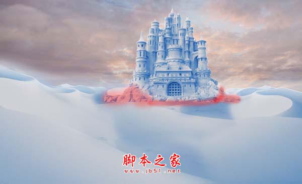 photoshop合成制作漂亮的雪景卡通乐园