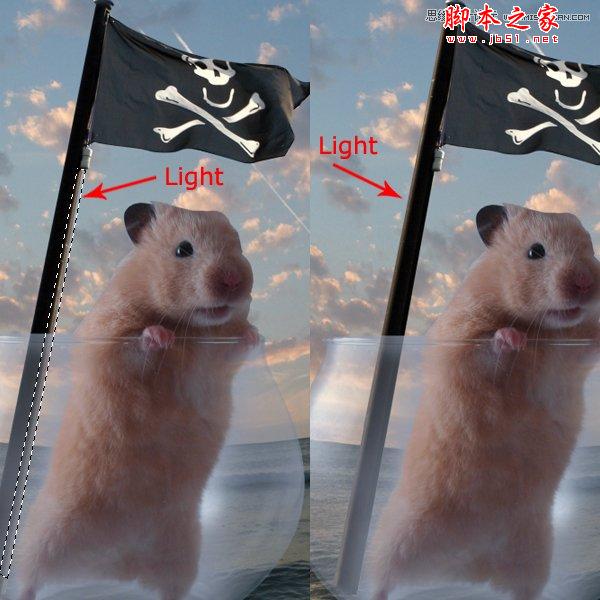 Photoshop合成制作可爱的海盗鼠船长教程