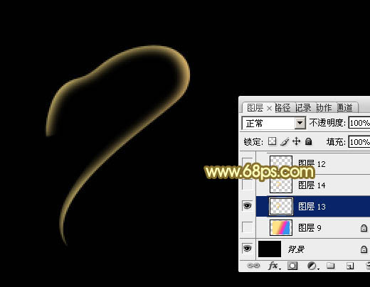 Photoshop设计制作漂亮的2013蛇年彩色霓虹字