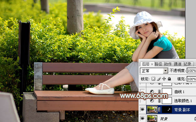 PhotoshopΪڹ԰ϵŮͼƬеĺϵƺɫ