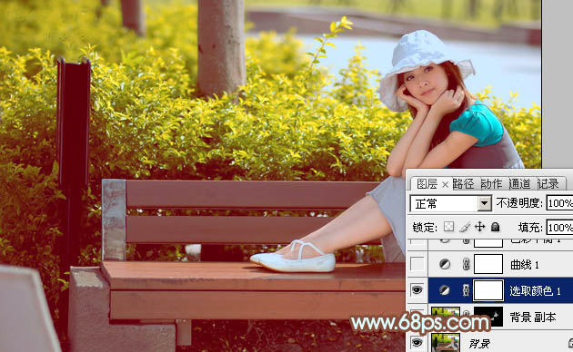 PhotoshopΪڹ԰ϵŮͼƬеĺϵƺɫ