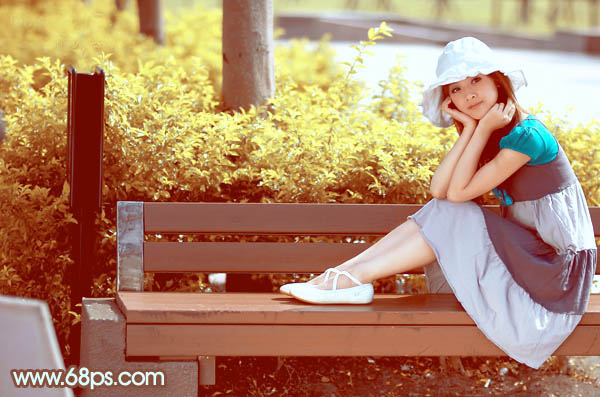 PhotoshopΪڹ԰ϵŮͼƬеĺϵƺɫ