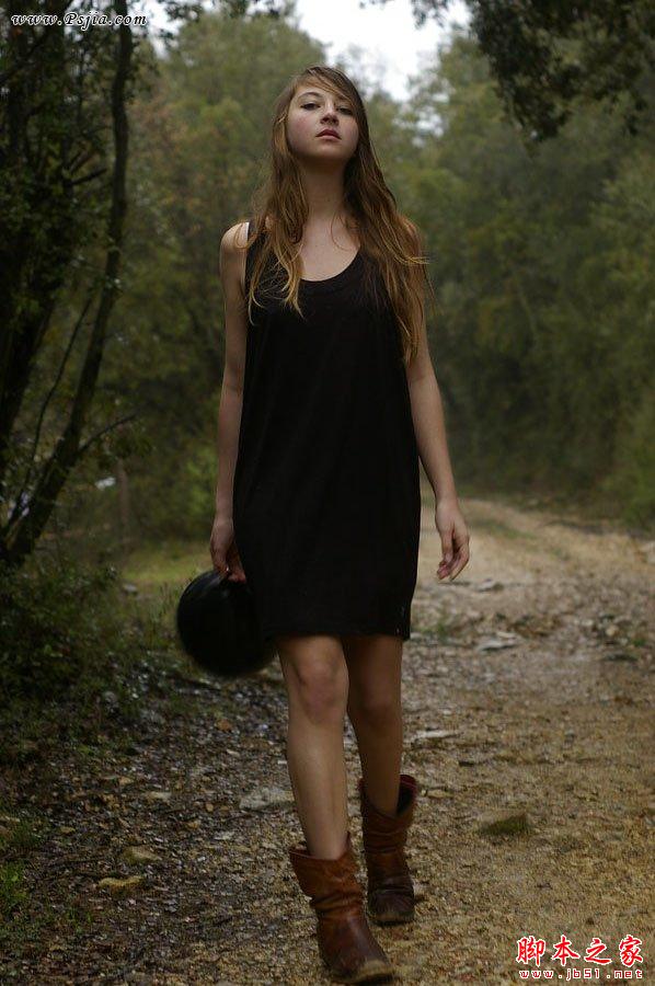 photoshop合成超炫的火焰美女壁纸