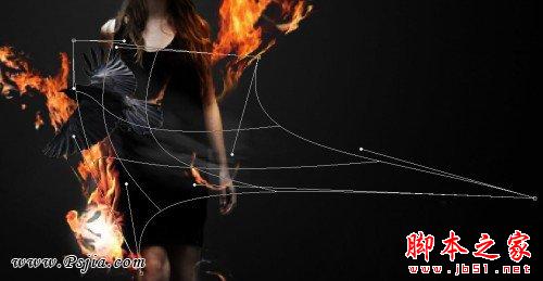 photoshop合成超炫的火焰美女壁纸