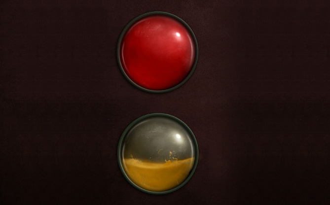 Photoshop设计制作装满红色液体的玻璃球”