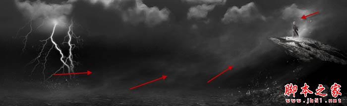 photoshop合成制作正在召唤暴风雨的女巫