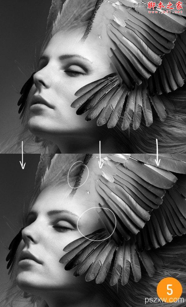 Photoshop合成制作创意风格的梦幻天使