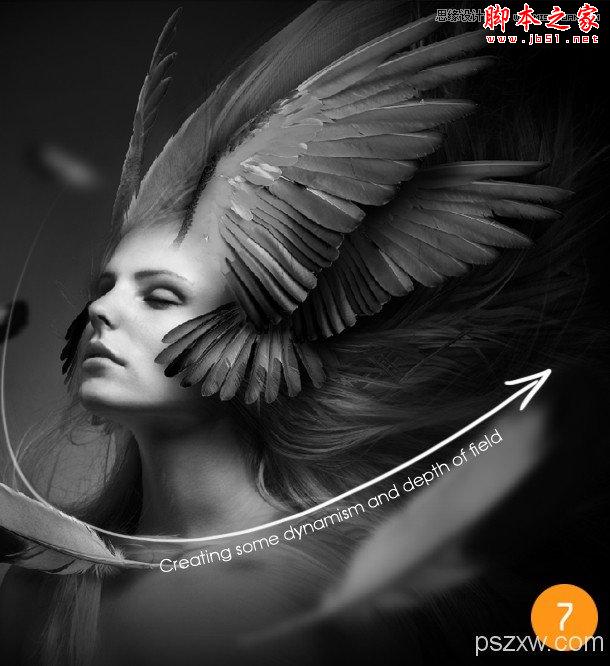 Photoshop合成制作创意风格的梦幻天使