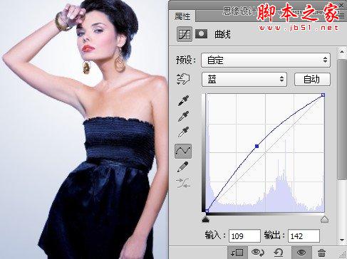 Photoshop将美女图片打造出创意风格的水墨效果