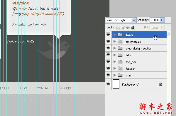 photoshop制作一个设计类网页主页