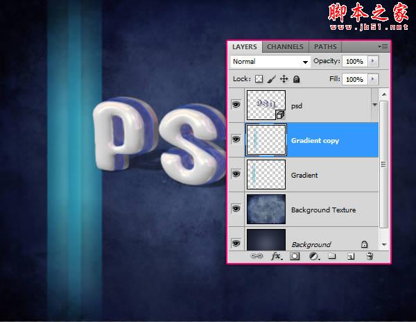 photoshop设计打造出清爽的塑料质感立体文字效果 