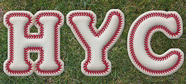 Photoshop制作边缘缝线的旧皮革字效果