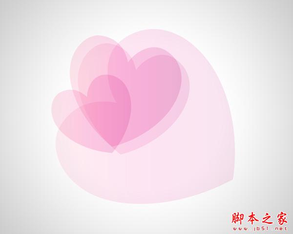 PS制作梦幻浪漫的抽象重叠心形