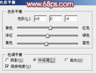 Photoshop为树林中人物图片增加鲜丽的橙褐色