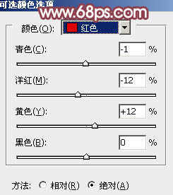 Photoshop为树林中人物图片增加鲜丽的橙褐色
