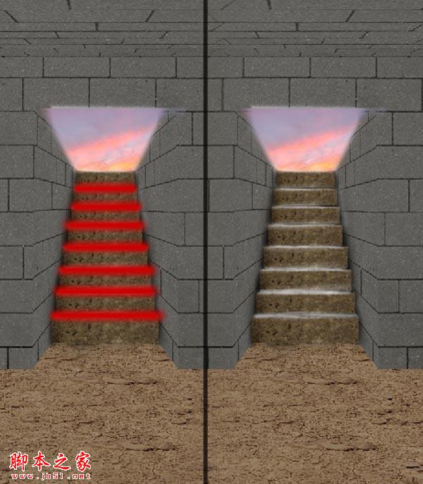 Photoshop制作逼真的古老神秘的法老古墓入口