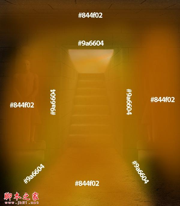 Photoshop制作逼真的古老神秘的法老古墓入口