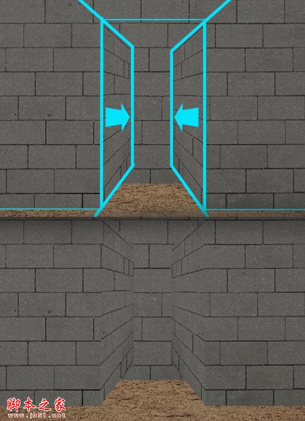 Photoshop制作逼真的古老神秘的法老古墓入口